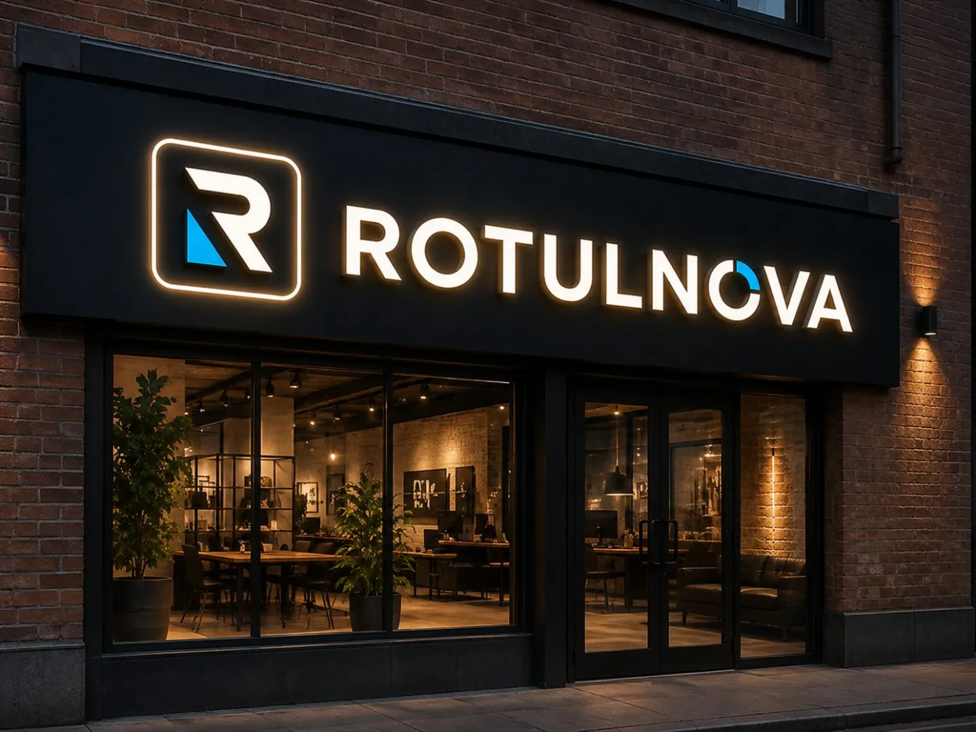Rótulo de fachada LED — Rotulnova Madrid