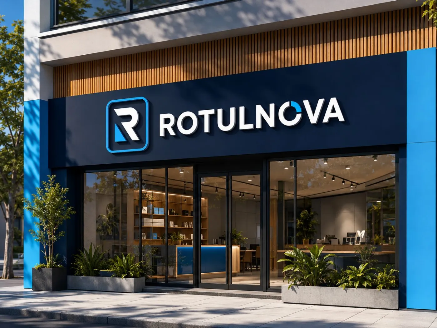 Letras corpóreas fachada — Rotulnova Madrid